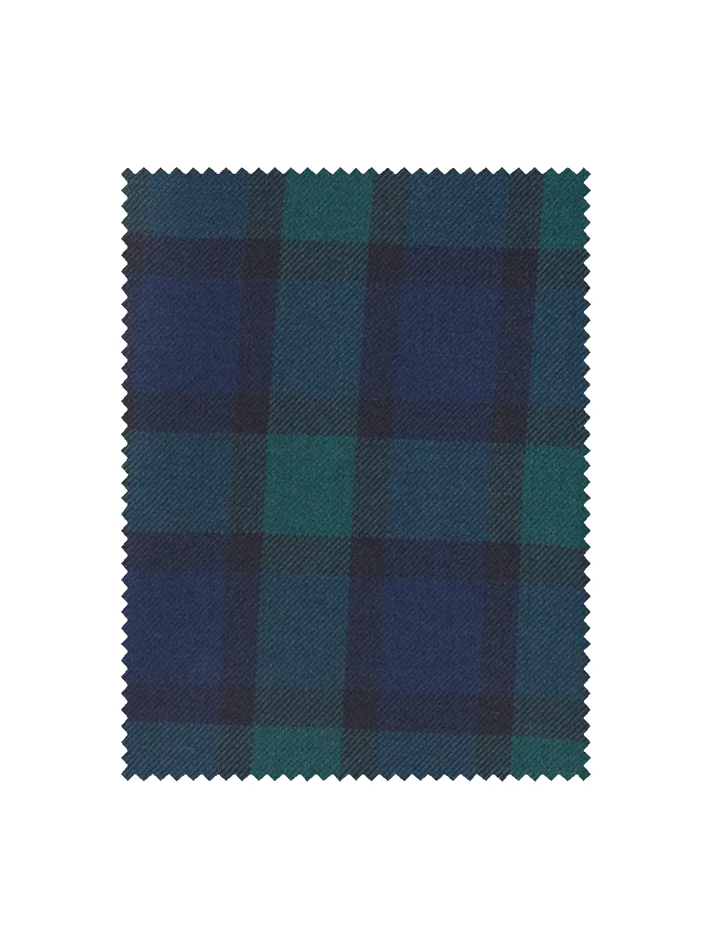 Wool Blend Blackwatch Single Pleated Pant - Green/navy sold by Paul Fredrick product image thumbnail 3