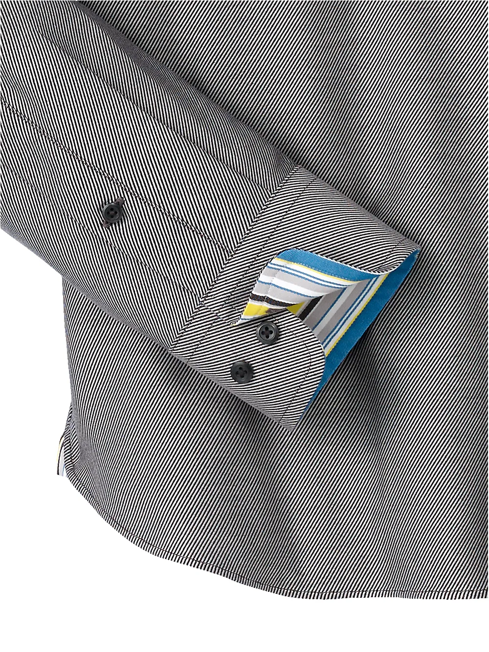 Cotton Solid Casual Shirt With Contrast Trim - Black sold by Paul Fredrick product image thumbnail 3