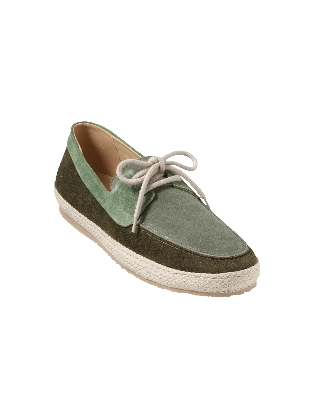 Dean Boat Shoe - Green Multi sold by Paul Fredrick
