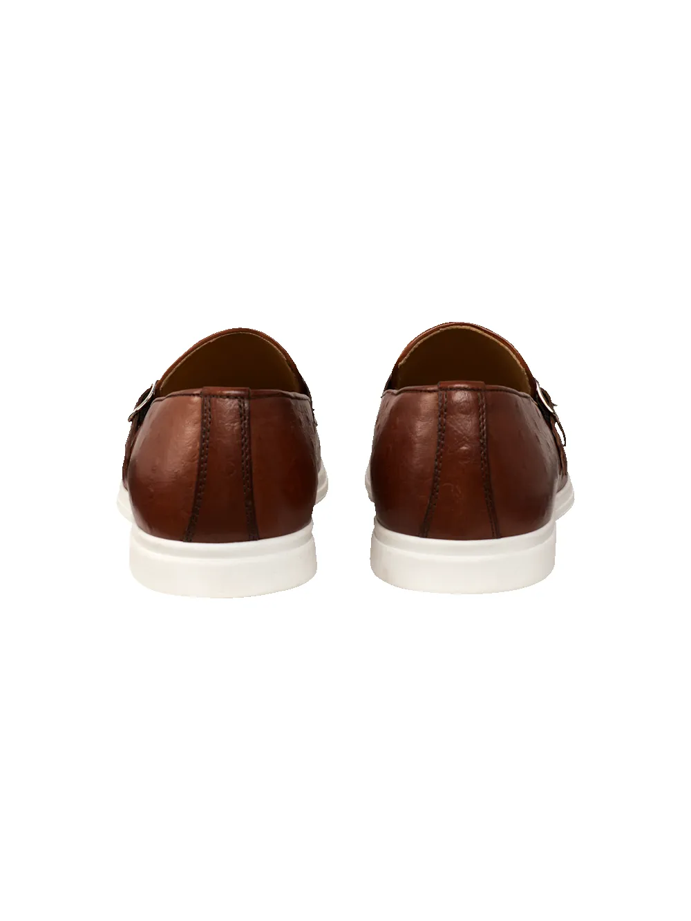 Zeke Monk Strap Loafer - Chestnut sold by Paul Fredrick product image thumbnail 4