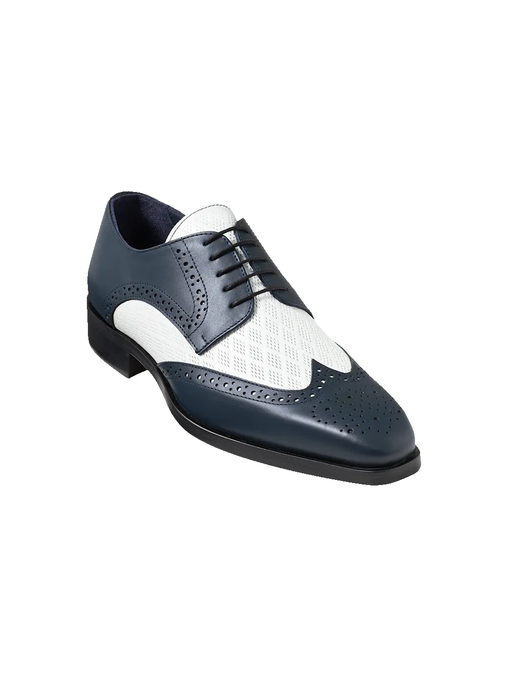 Tucker Derby - Navy/white sold by Paul Fredrick