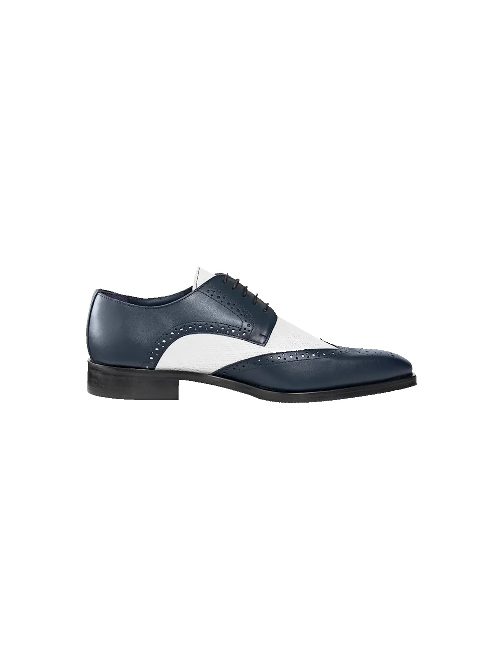 Tucker Derby - Navy/white sold by Paul Fredrick product image thumbnail 2