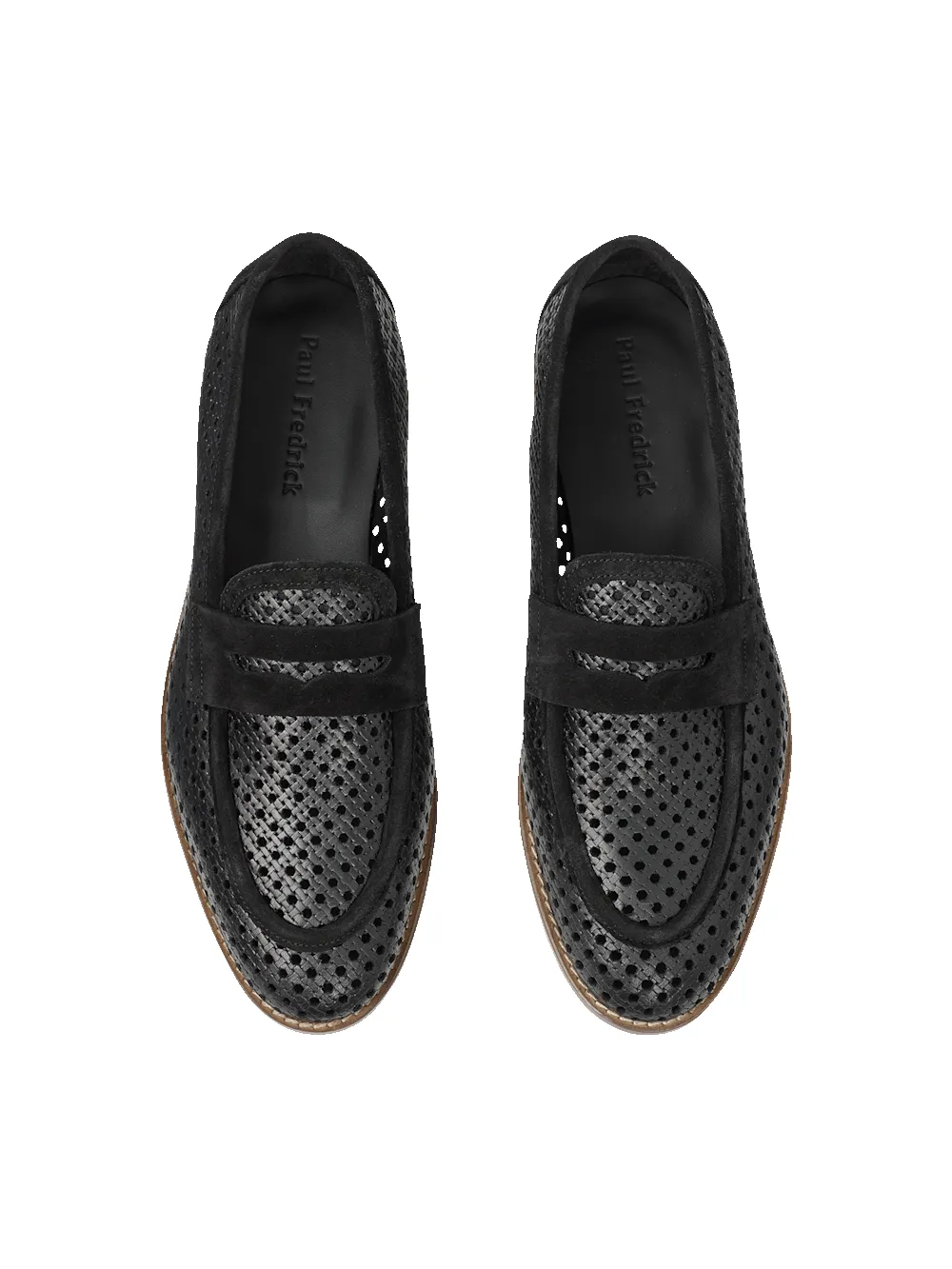 Rocco Penny Loafer - Black sold by Paul Fredrick product image thumbnail 3