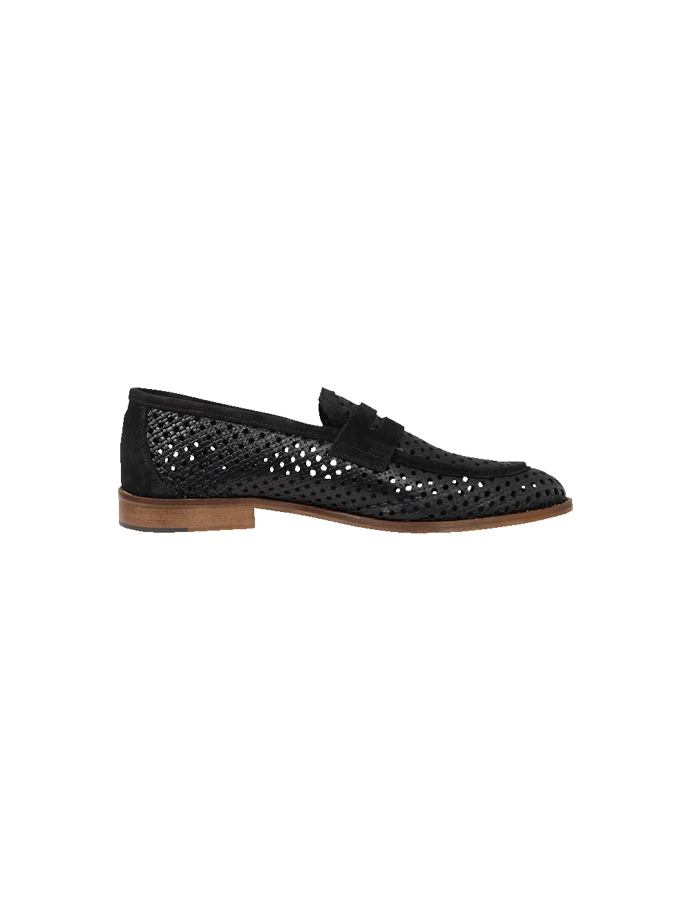 Rocco Penny Loafer - Black sold by Paul Fredrick product image thumbnail 2