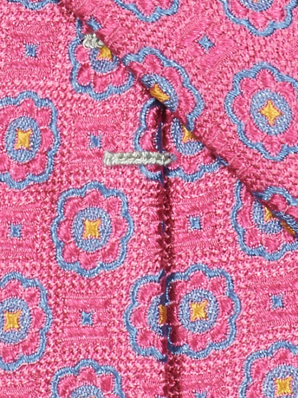 Medallion Woven Silk Tie - Pink Multi sold by Paul Fredrick product image thumbnail 3