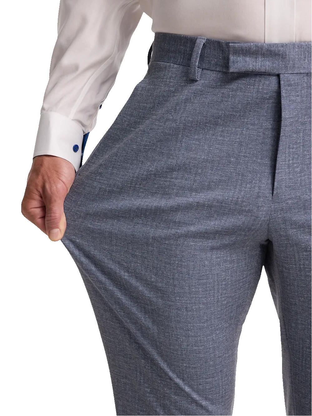 Knit Soft Touch Pant - Blue sold by Paul Fredrick product image thumbnail 5