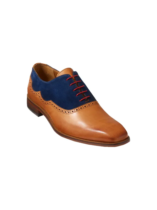 Nicholas Oxford - Chestnut/navy sold by Paul Fredrick