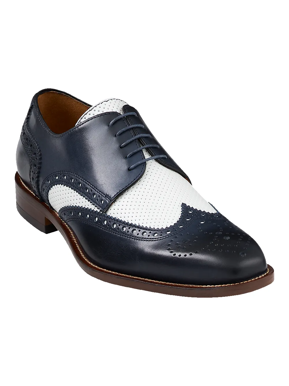 Morris Derby - Navy/white sold by Paul Fredrick