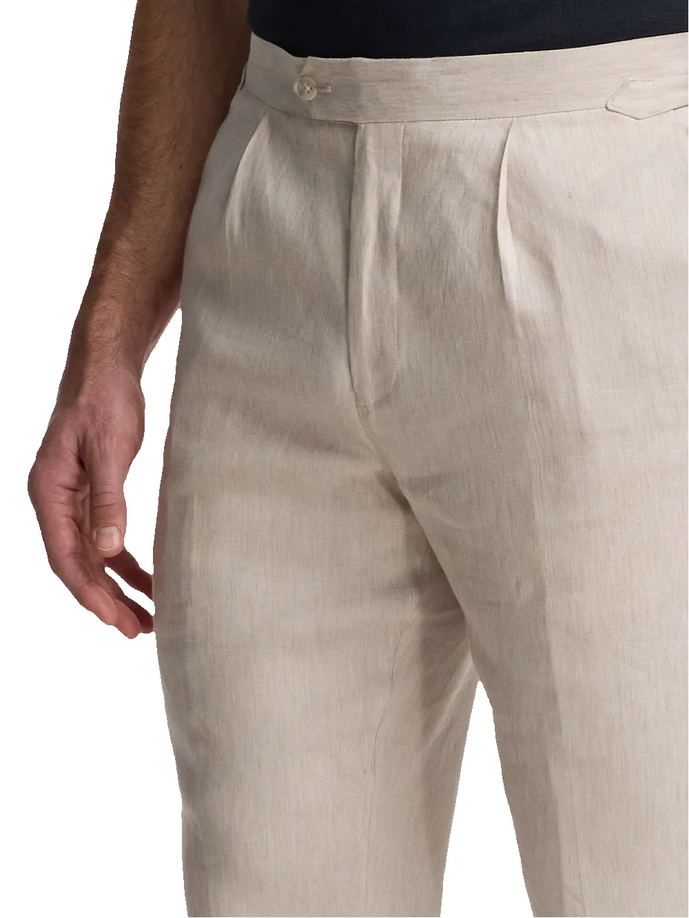 Side Tab Pant - Tan sold by Paul Fredrick product image thumbnail 3