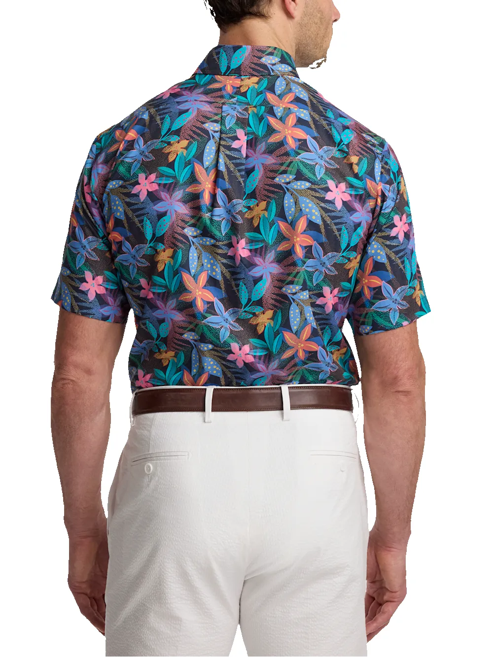 Non-Iron Cotton Botanical Dress Shirt - Multi sold by Paul Fredrick product image thumbnail 5