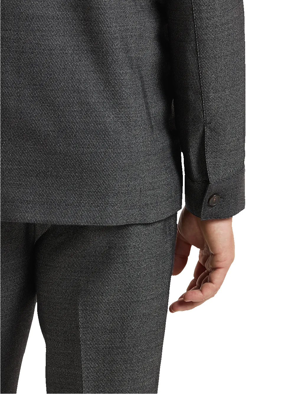 Calvalry Twill Wool Suit - Black/grey sold by Paul Fredrick product image thumbnail 4