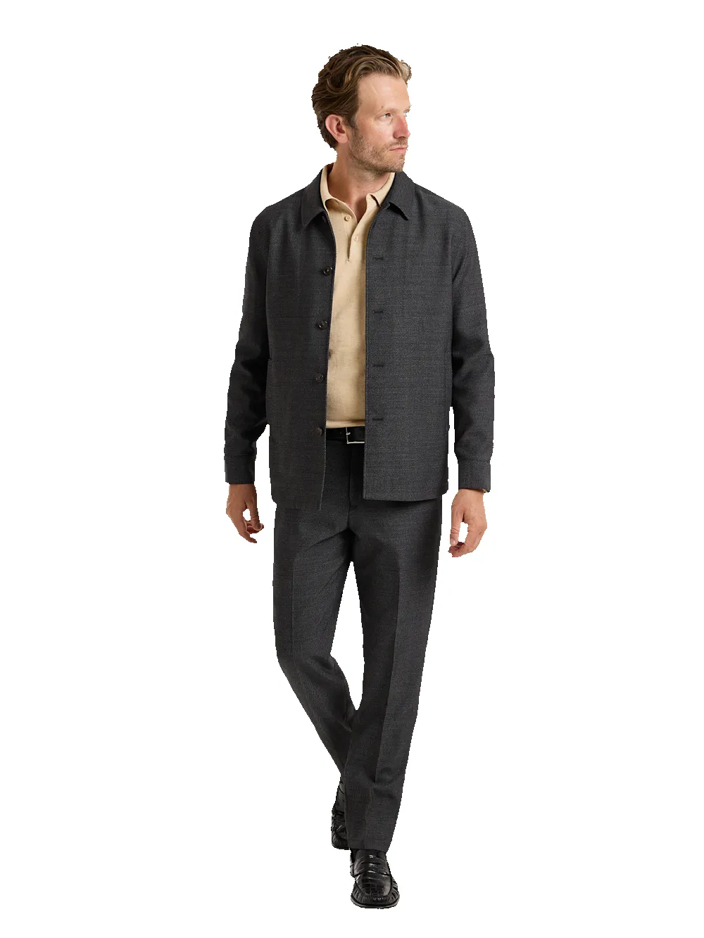 Calvalry Twill Wool Suit - Black/grey sold by Paul Fredrick product image thumbnail 2