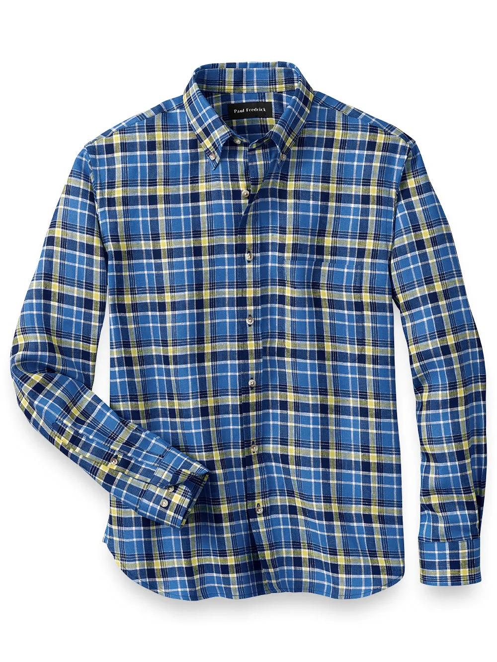 Linen Plaid Casual Shirt sold by Paul Fredrick