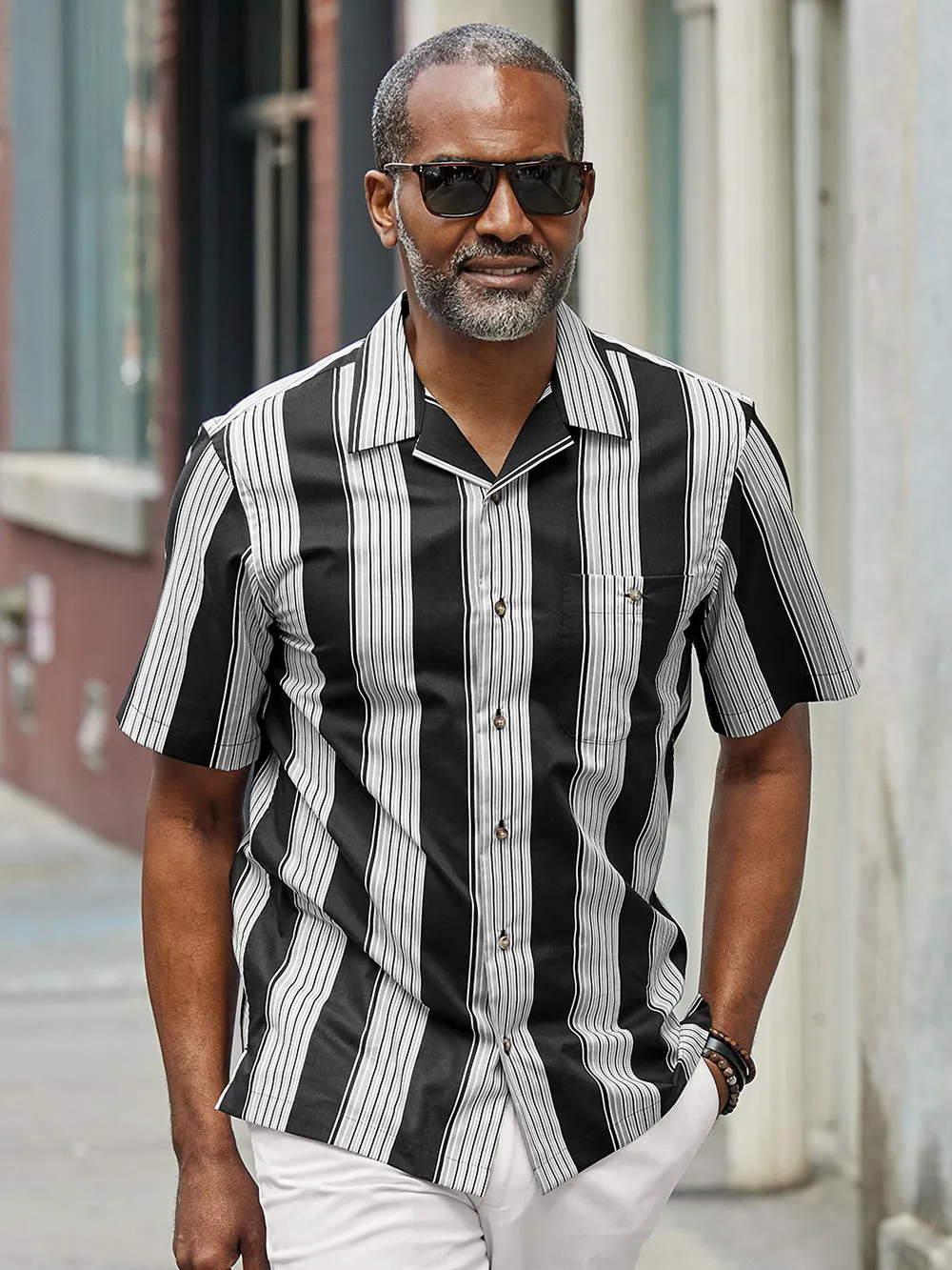 Cotton Stripe Casual Shirt sold by Paul Fredrick product image thumbnail 2