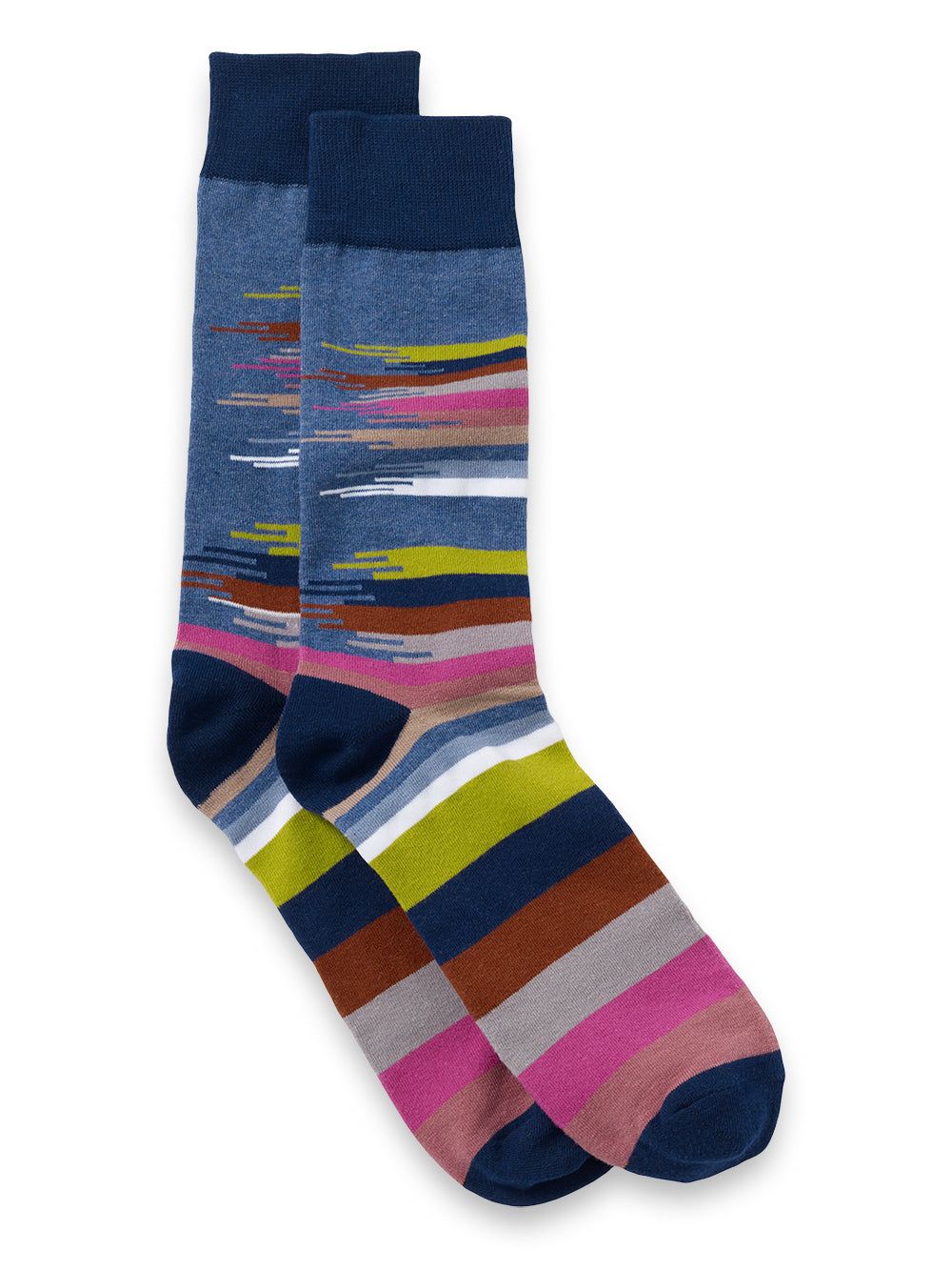 Brush Strokes Cotton Blend Sock sold by Paul Fredrick