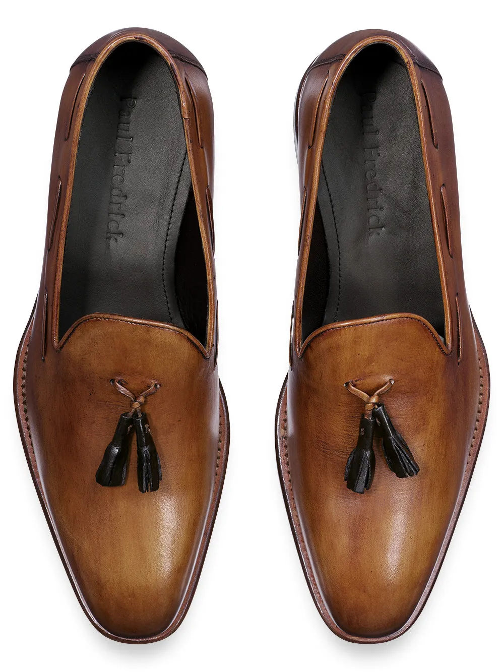 Ethan Tassel Loafer - Chestnut sold by Paul Fredrick product image thumbnail 3