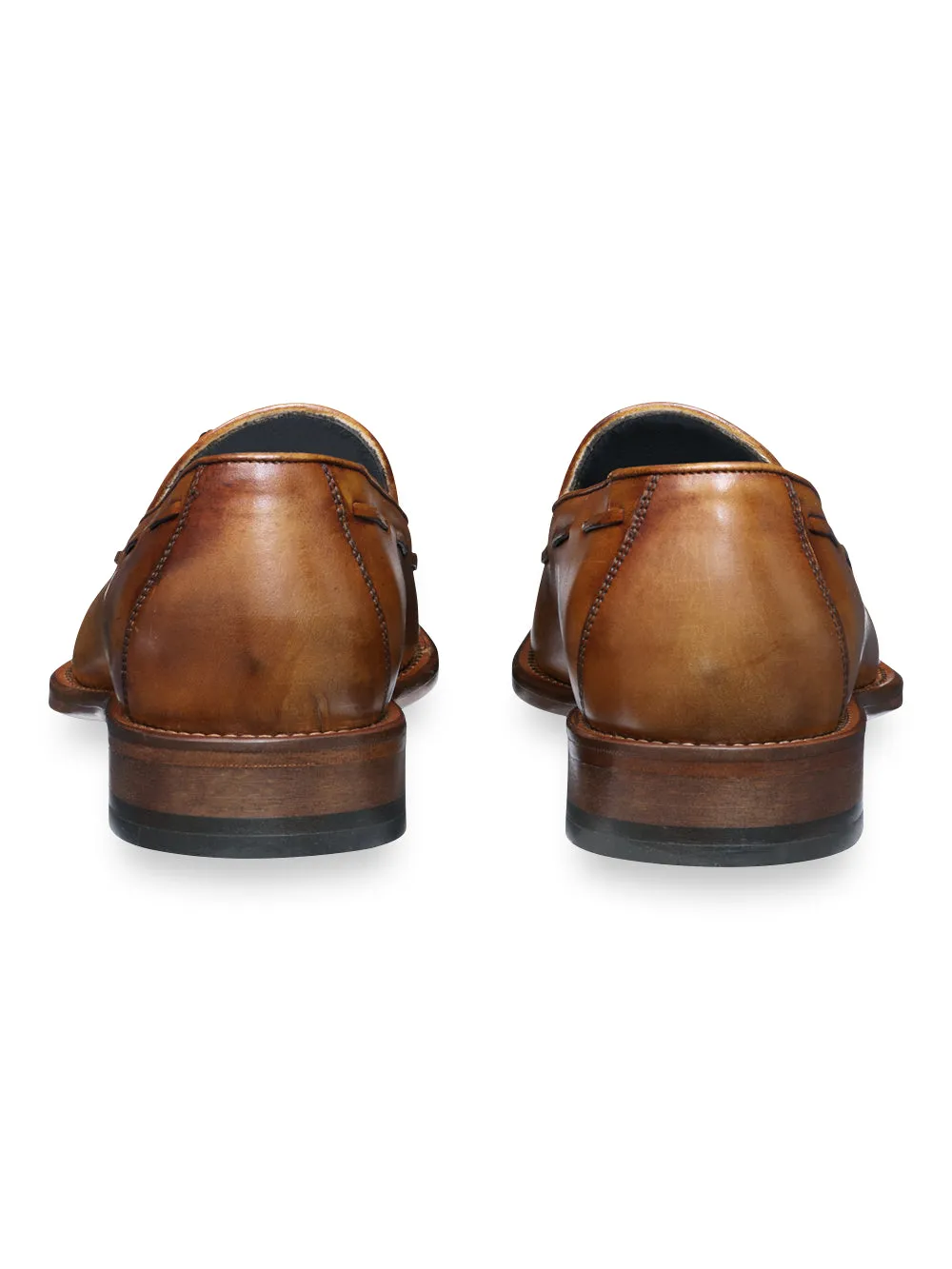 Ethan Tassel Loafer - Chestnut sold by Paul Fredrick product image thumbnail 4