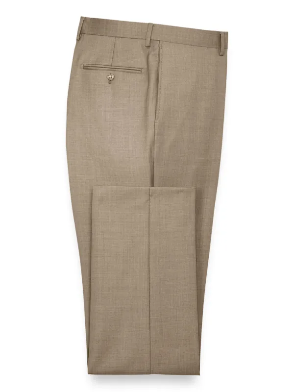 Classic Fit Sharkskin Suit Pants - Tan sold by Paul Fredrick