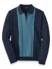 Cotton Zip Polo sold by Paul Fredrick