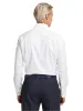 Comfort Stretch Non-Iron Solid Dress Shirt With Contrast Trim - White/blue sold by Paul Fredrick