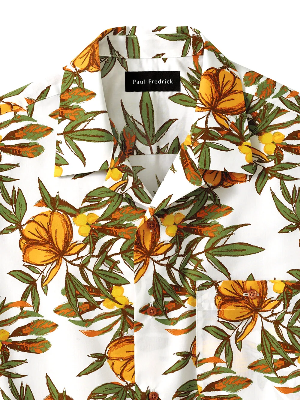 Cotton Tropical Print Casual Shirt sold by Paul Fredrick product image thumbnail 3
