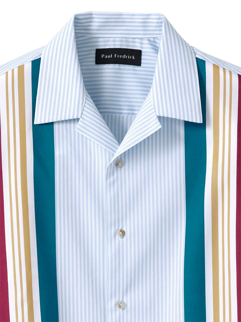 Cotton Stripe Print Casual Shirt sold by Paul Fredrick product image thumbnail 2