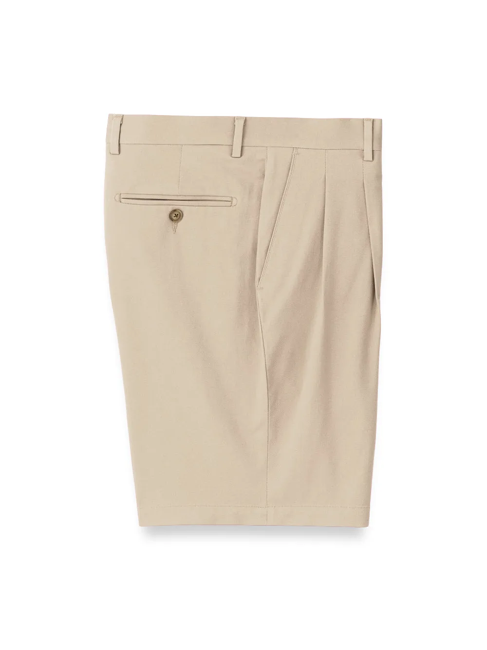 Cotton Stretch Twill Pleated Shorts sold by Paul Fredrick