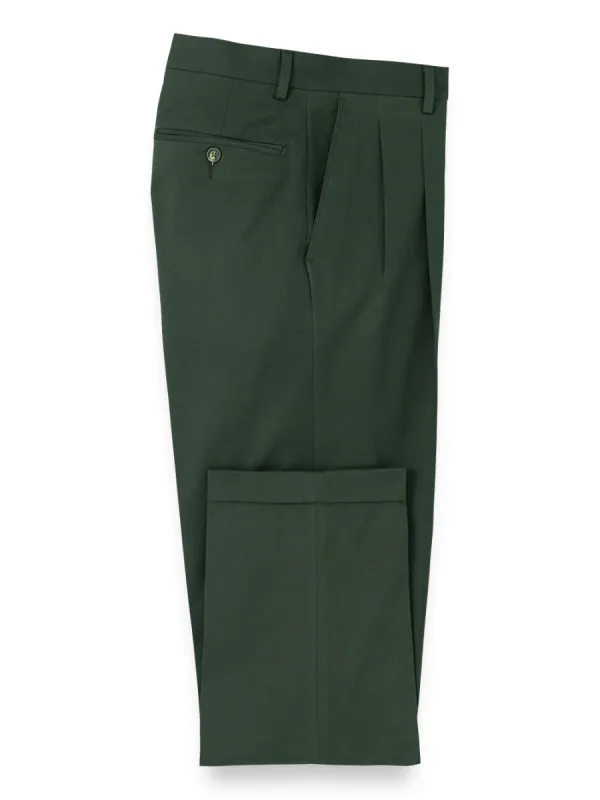 Cotton Stretch Twill Pants - Dark Green sold by Paul Fredrick