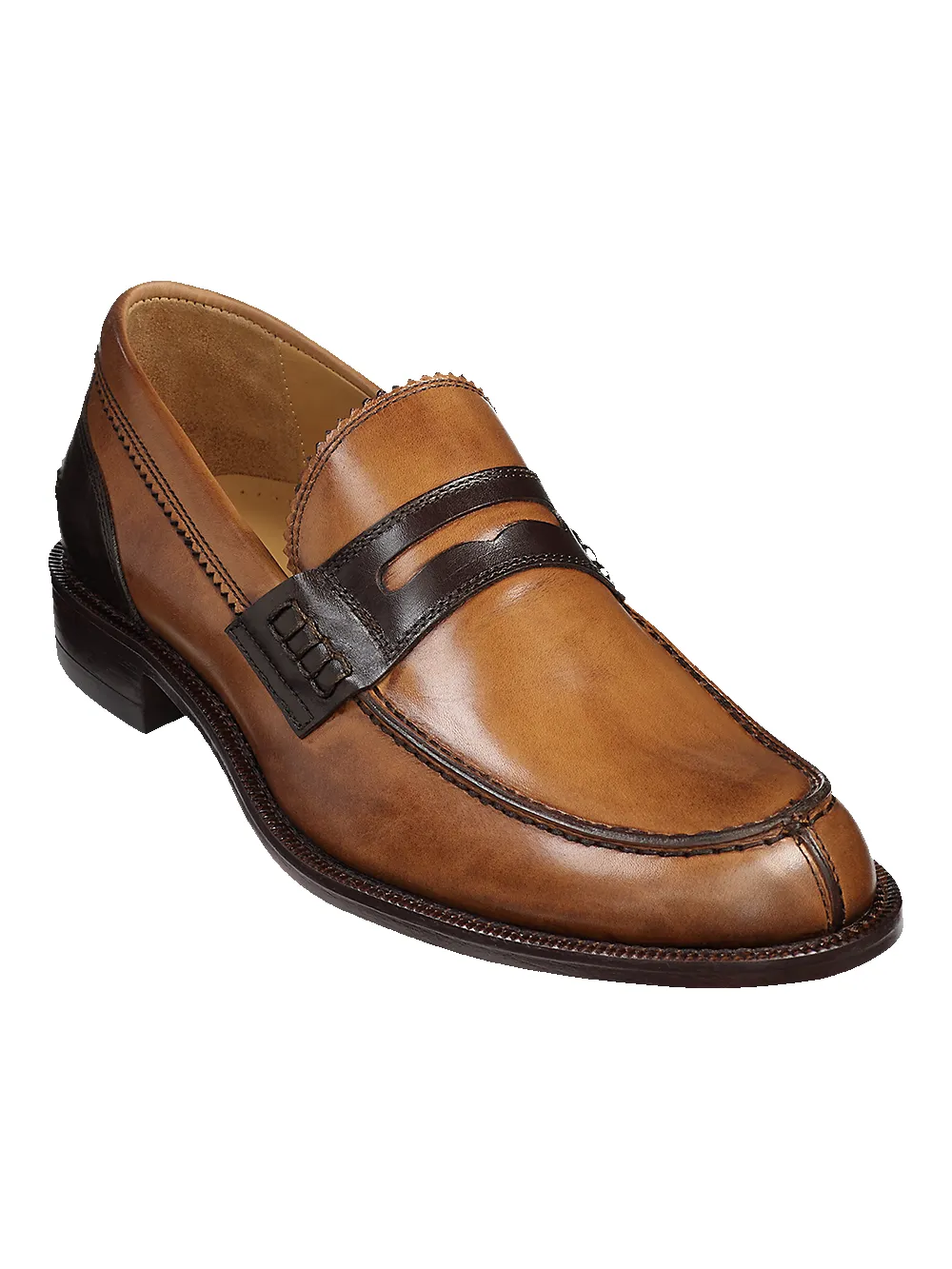 Maddox Penny Loafer - Tan/brown sold by Paul Fredrick