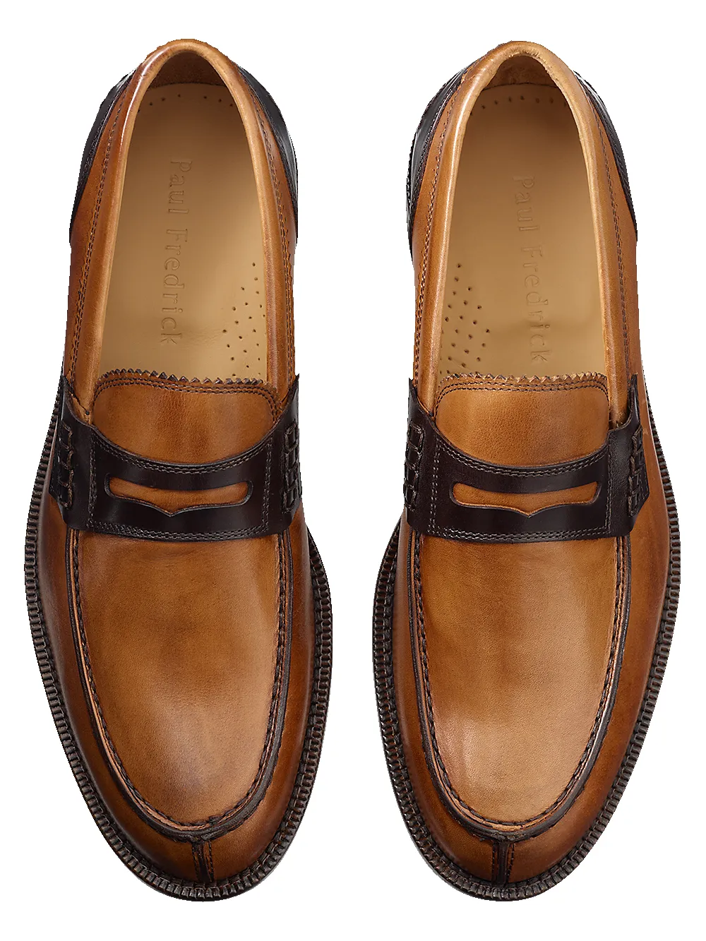 Maddox Penny Loafer - Tan/brown sold by Paul Fredrick product image thumbnail 3