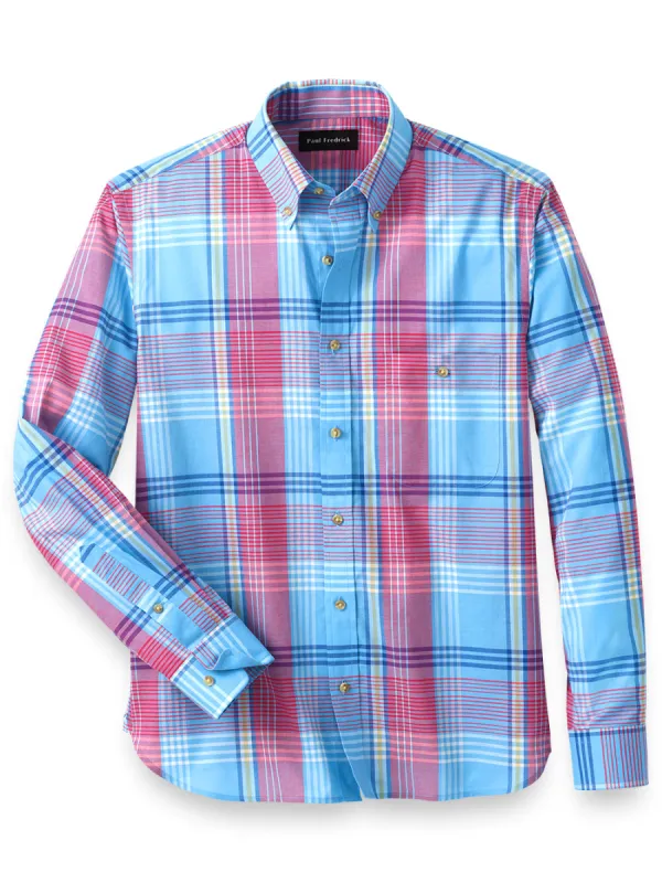 Cotton Madras Plaid Casual Shirt sold by Paul Fredrick