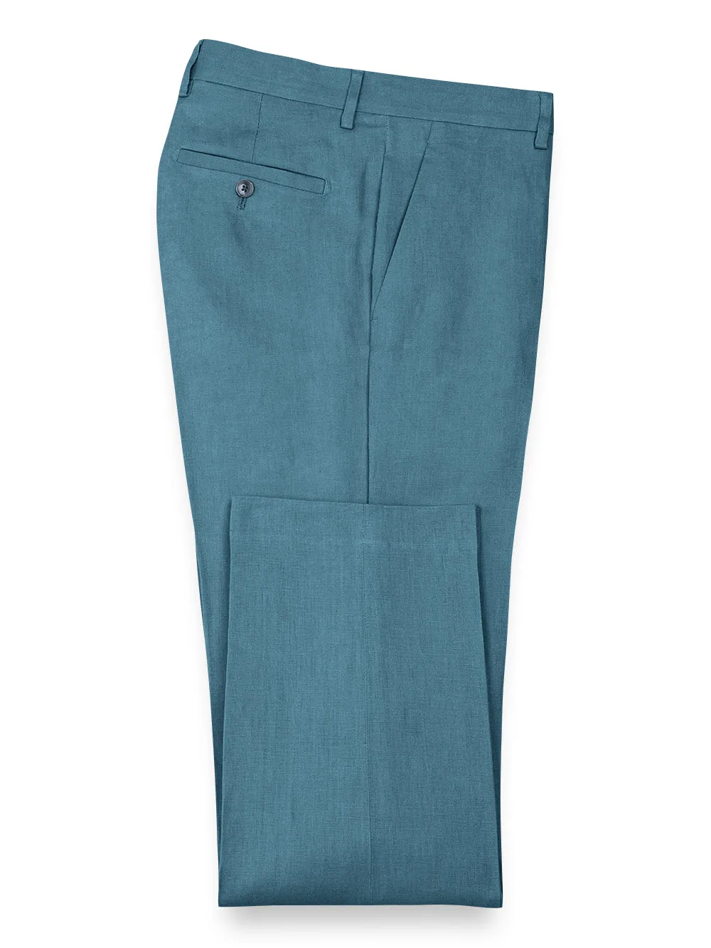 Linen Pants - Teal sold by Paul Fredrick