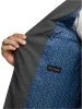 Wool Stretch Bengaline Single Breasted Peak Lapel Suit - Grey sold by Paul Fredrick