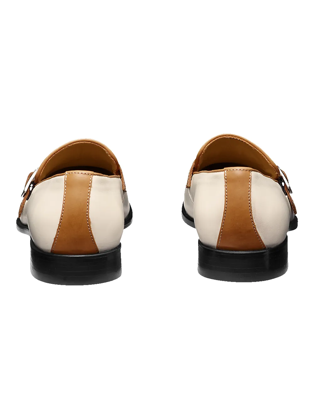 Isaac Belted Loafer - Cream sold by Paul Fredrick product image thumbnail 4