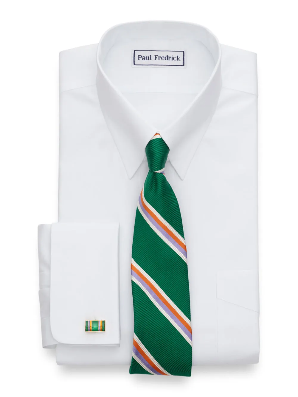 Enamel Striped Cufflinks sold by Paul Fredrick product image thumbnail 2