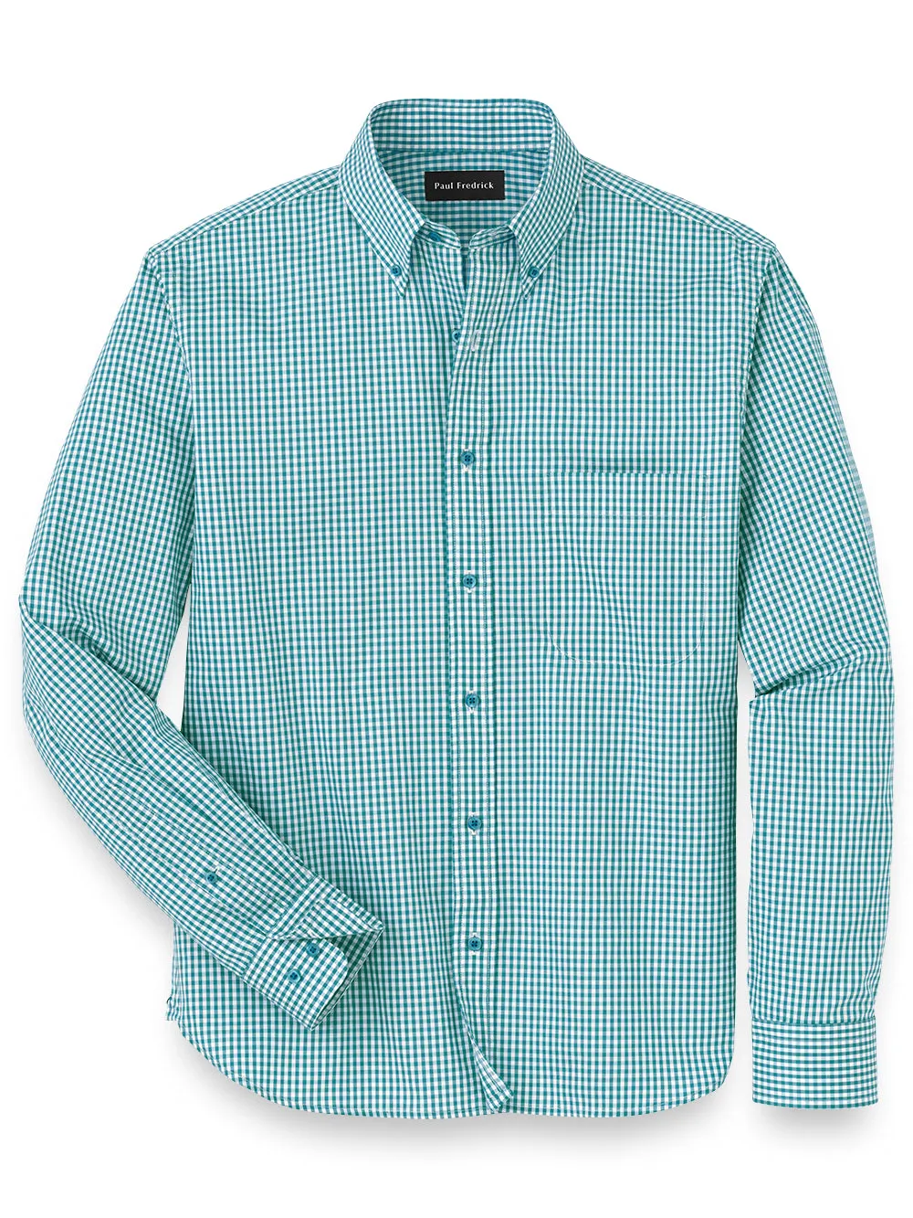 Cotton Gingham Casual Shirt sold by Paul Fredrick