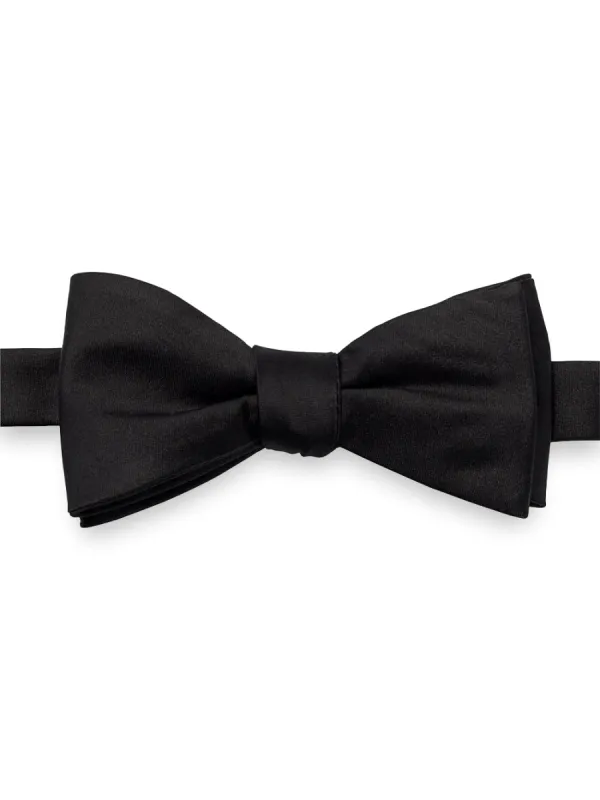 Solid Woven Silk Pre-tied Bow Tie sold by Paul Fredrick