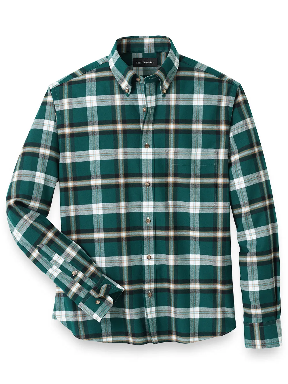 Brushed Twill Plaid Casual Shirt sold by Paul Fredrick