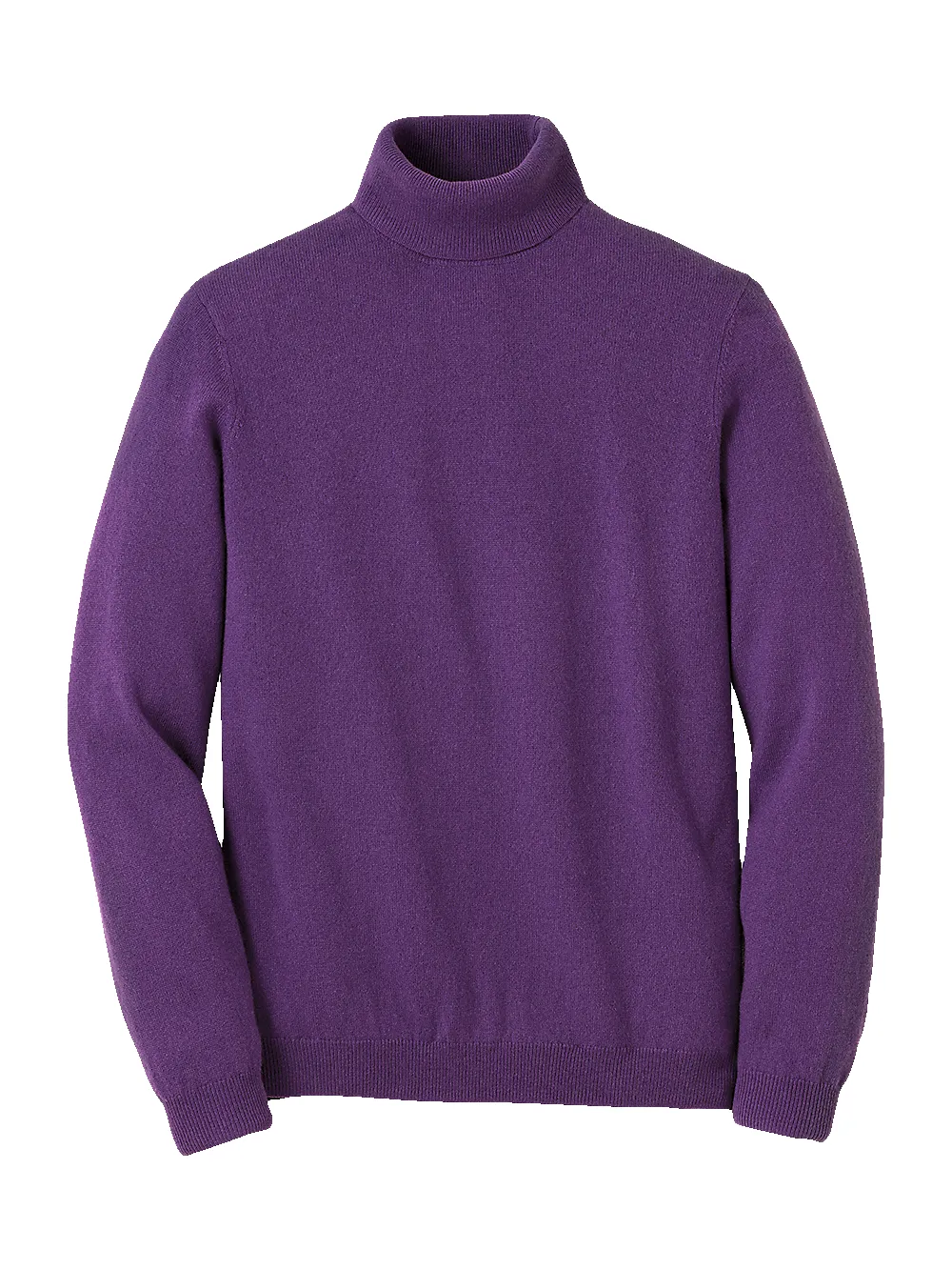 Cashmere Turtleneck Sweater - Purple sold by Paul Fredrick