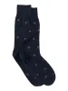 Medallion Cotton Blend Sock - Navy sold by Paul Fredrick