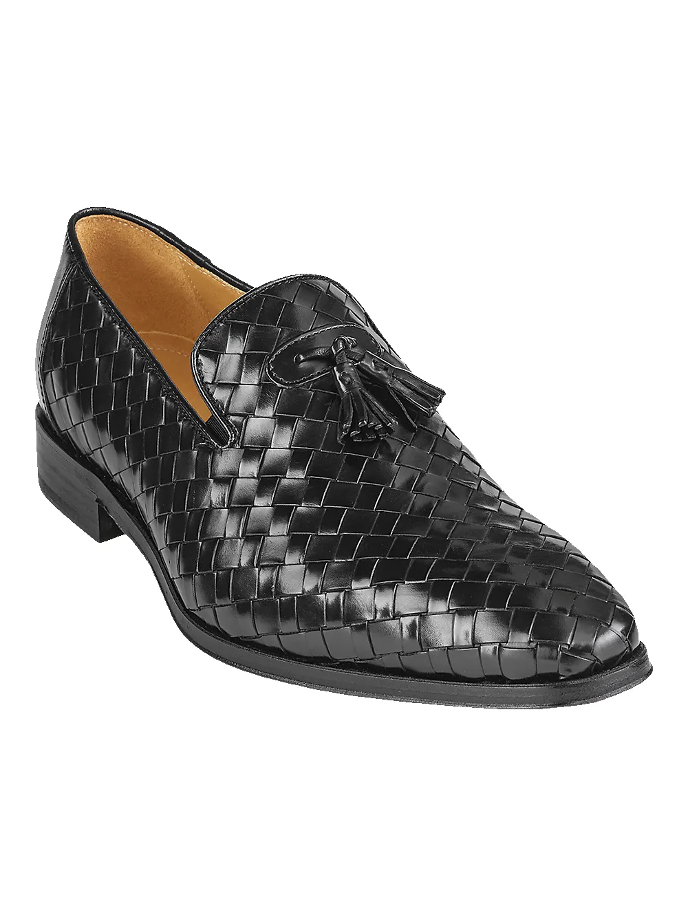 Everett Tassel Loafer - Black sold by Paul Fredrick