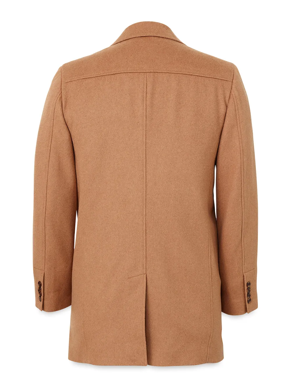 Wool Blend Topcoat - Camel sold by Paul Fredrick product image thumbnail 4