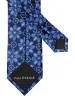Floral Woven Silk Tie - Navy sold by Paul Fredrick