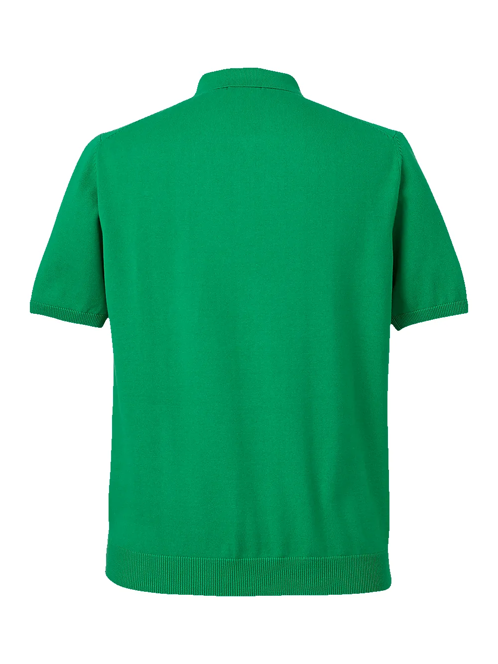 Cotton Full Zip Polo - Green sold by Paul Fredrick product image thumbnail 3