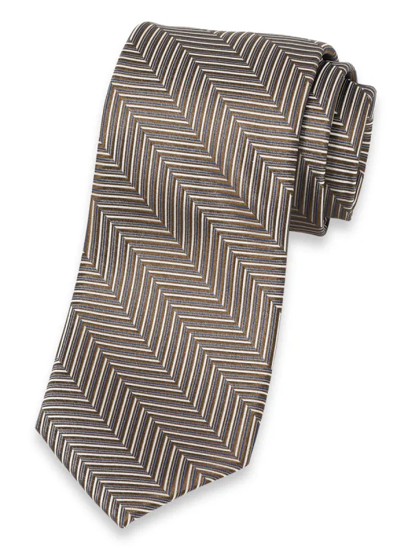 Herringbone Woven Silk Tie sold by Paul Fredrick