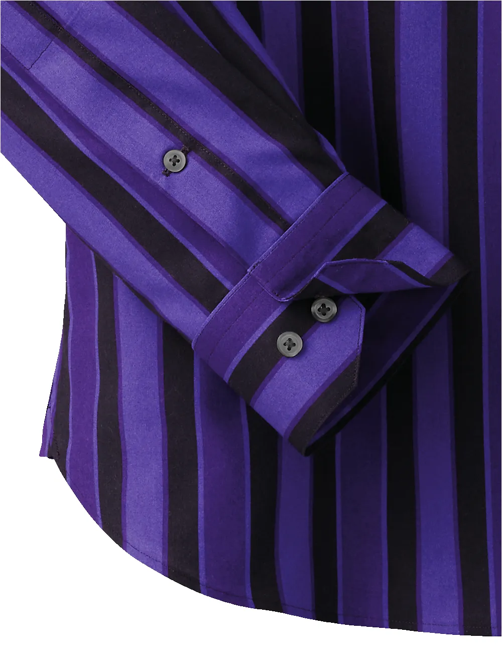 Cotton Stripe Casual Shirt - Purple sold by Paul Fredrick product image thumbnail 3