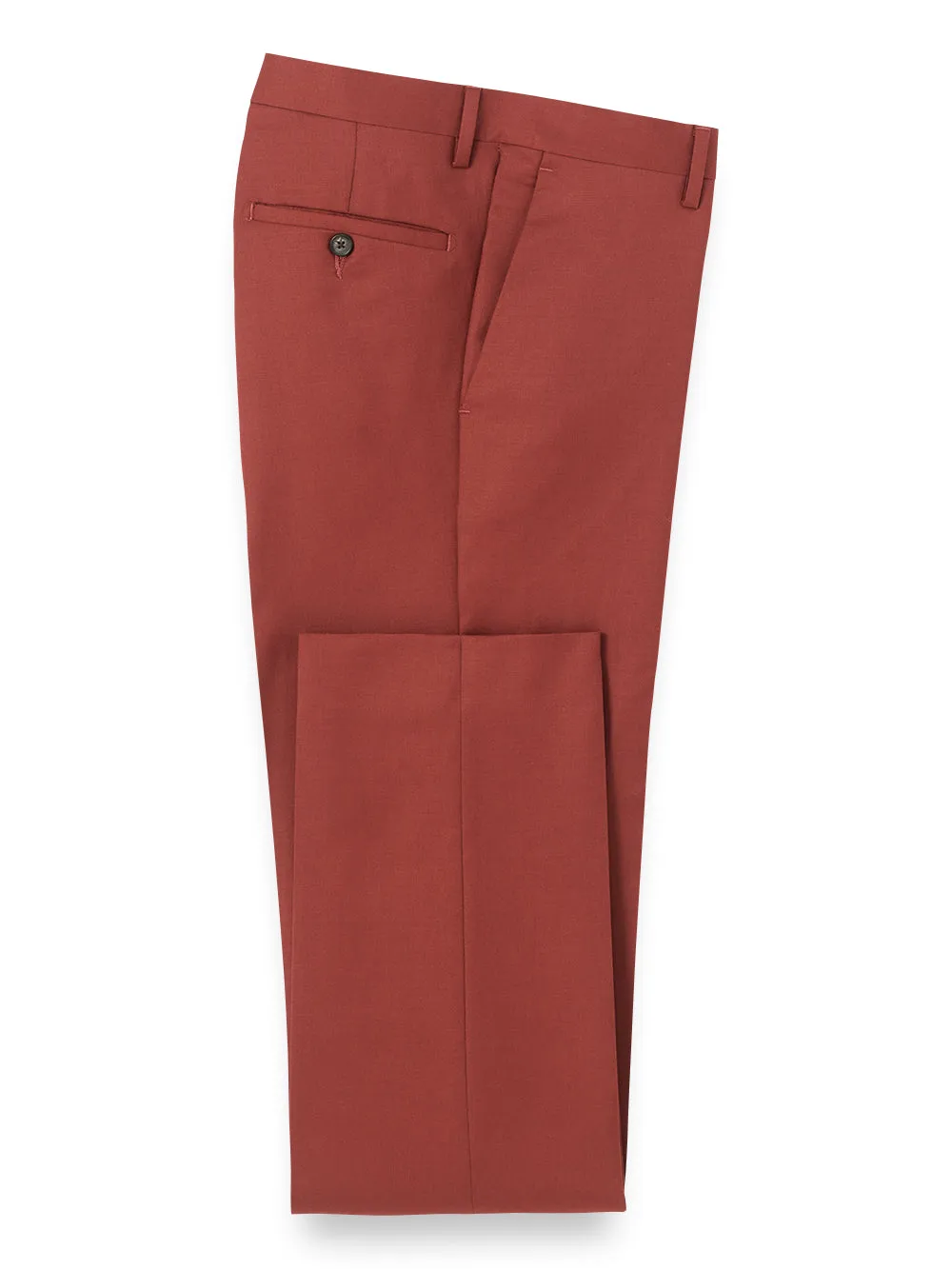 Wool Gabardine Flat Front Pants sold by Paul Fredrick