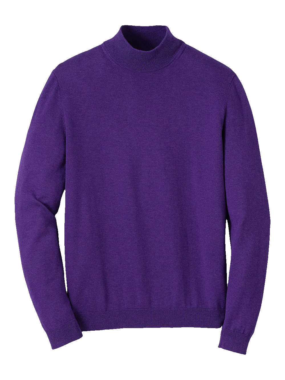 Supima Cotton Mock Neck Sweater - Purple sold by Paul Fredrick