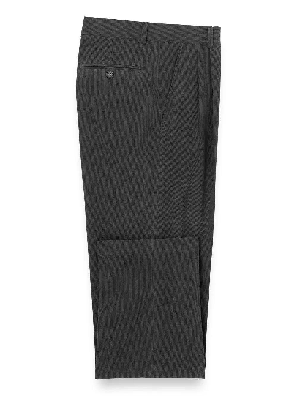 Corduroy Pants - Charcoal sold by Paul Fredrick