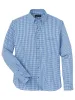 Cotton Gingham Casual Shirt - Blue sold by Paul Fredrick